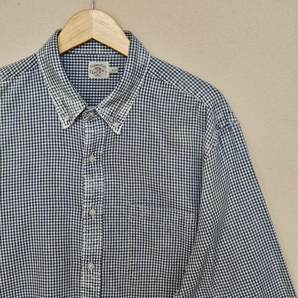 Faherty Faded Long Sleeve Button Down XL